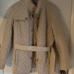 Burberry Beige Quilted Jacket